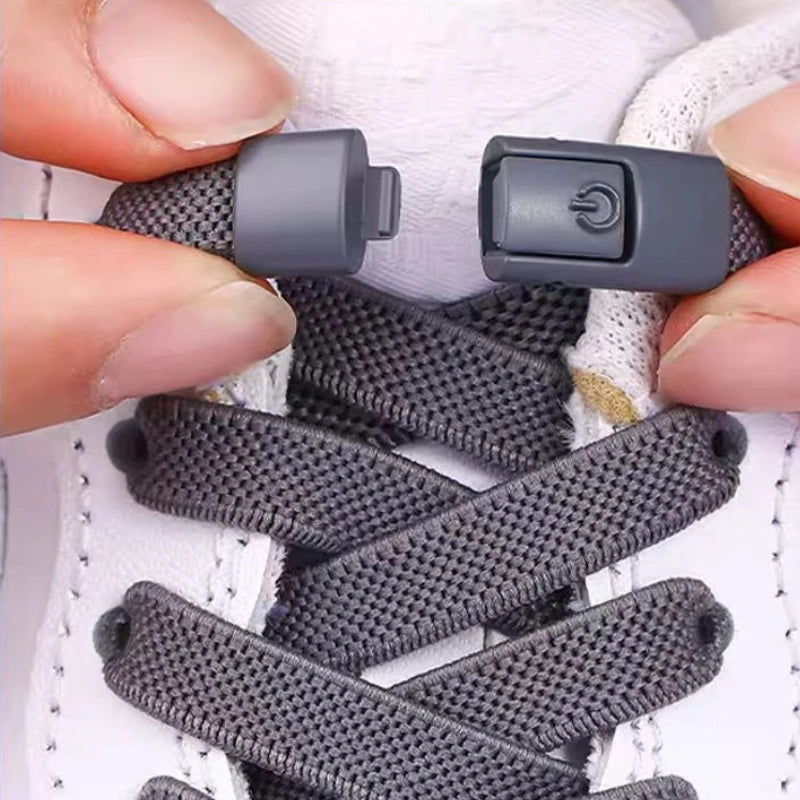 Cordones Elásticos Sin Atar con Cierre a Presión – Cierre Rápido Sin Nudos para Zapatillas