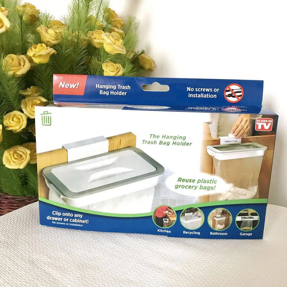 Soporte Colgante para Bolsas de Basura – Organizador de Cocina