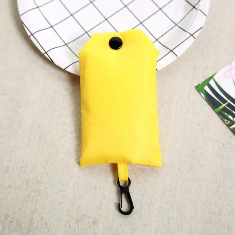 Bolsa de Compras Plegable Reutilizable de Color Liso – Bolso de Hombro Portátil para Viaje y Supermercado