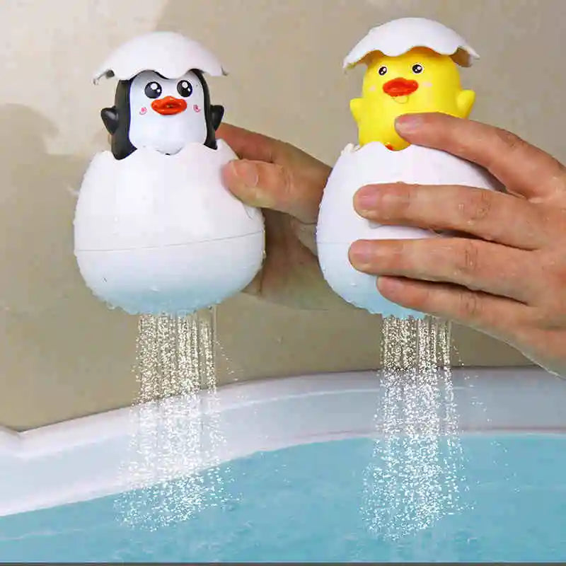 Juguete de Baño con Rociador para Bebé – Animalitos en Huevo que Rocían Agua, Diversión en la Bañera