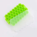 Molde de Silicona para Cubitos de Hielo con Tapa – Bandejas Apilables de Fácil Desmolde para Congelador, Cócteles y Bebidas