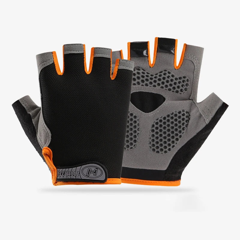 Guantes de Gimnasio Medio Dedo – Antideslizantes Transpirables para Fitness, Pesas y Ciclismo