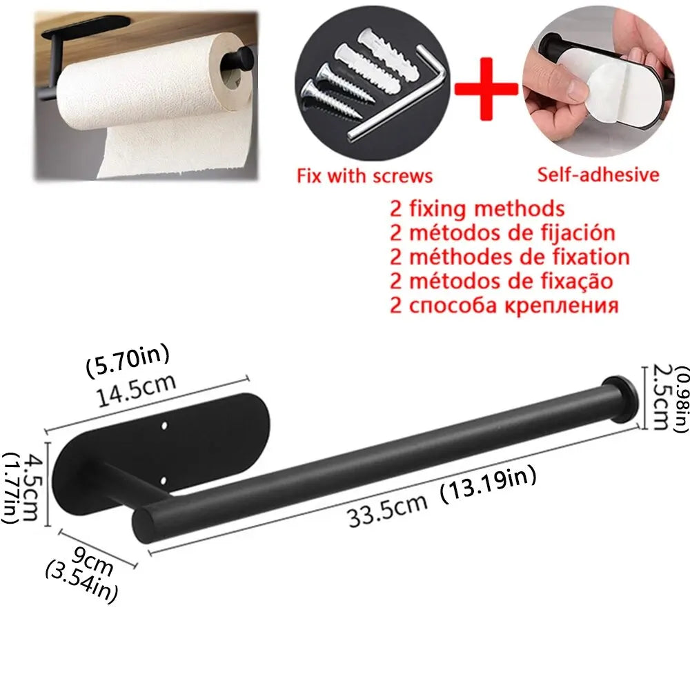 Soporte adhesivo para rollo de papel de cocina
