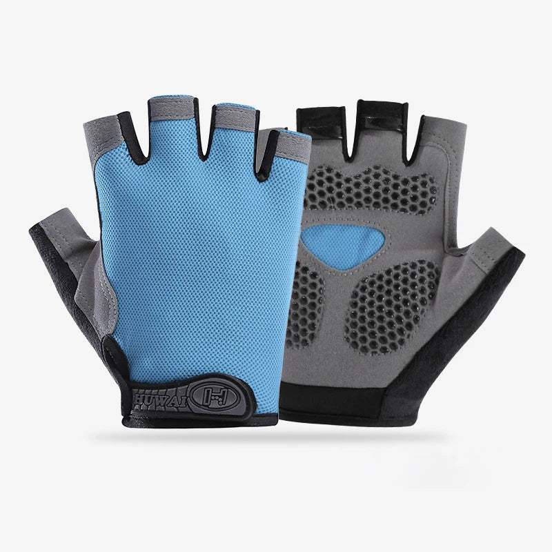 Guantes de Gimnasio Medio Dedo – Antideslizantes Transpirables para Fitness, Pesas y Ciclismo