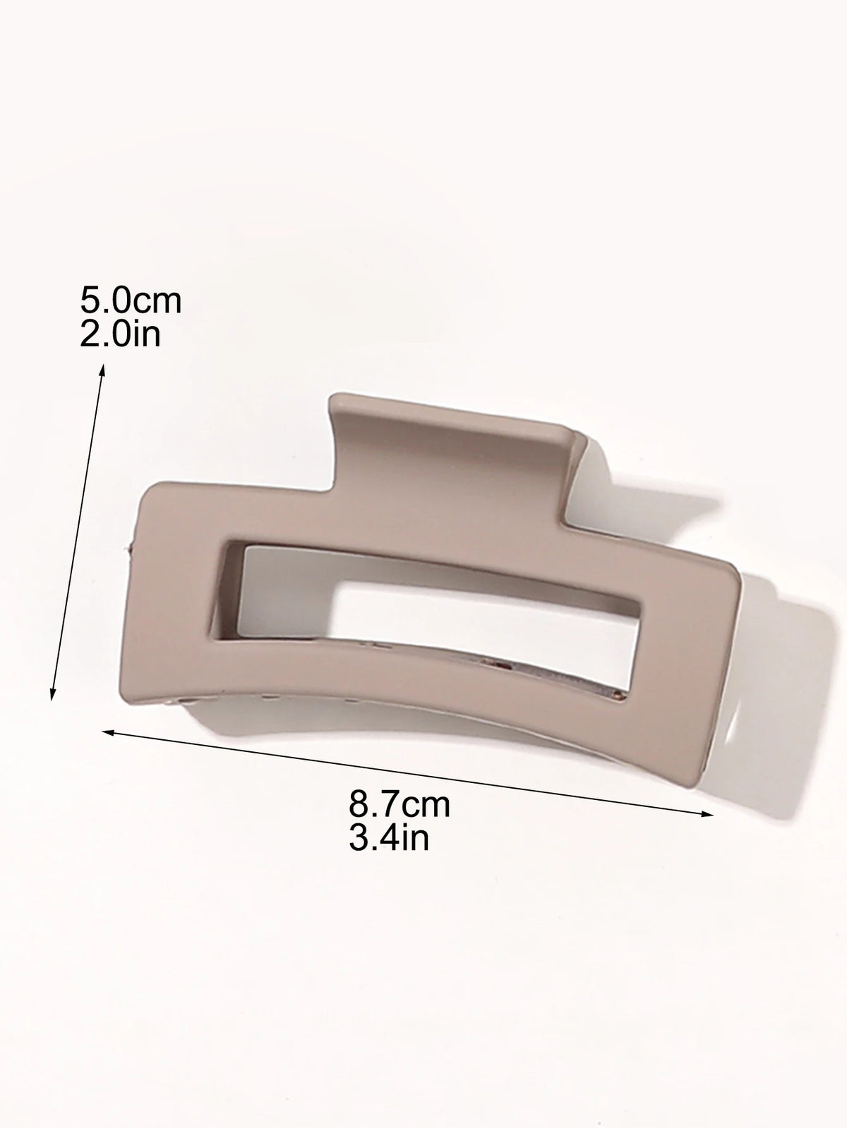 Pinzas para el Cabello Cuadradas Mate Set de 7 – Clips de Agarre Fuerte de 8,6 cm para Mujer, Cabello Grueso y Fino