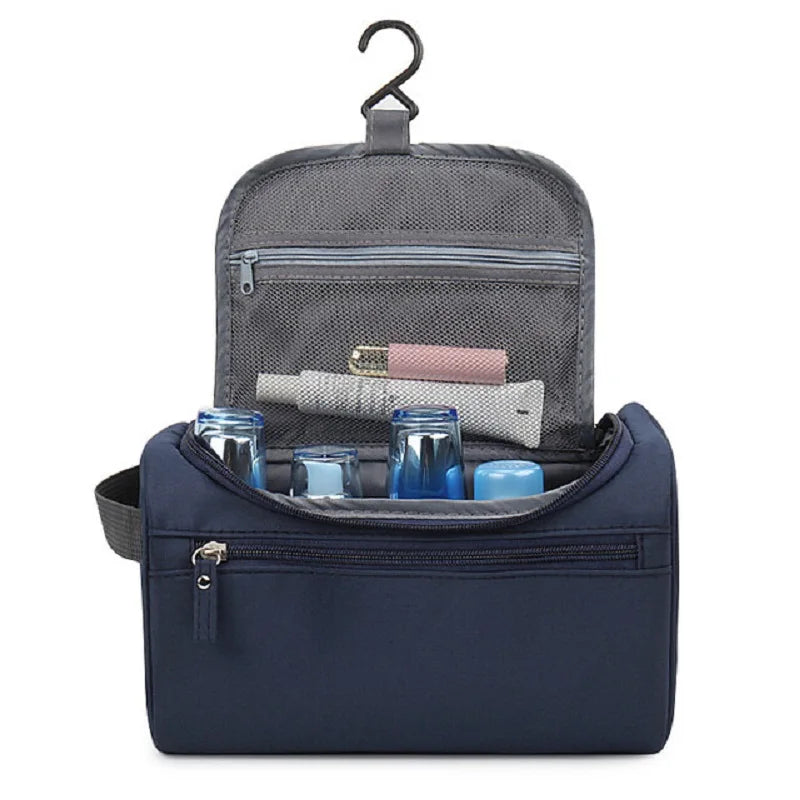 Neceser de Maquillaje y Cosméticos Portátil Impermeable – Estuche Organizador de Viaje con Asa para Mujer y Hombre