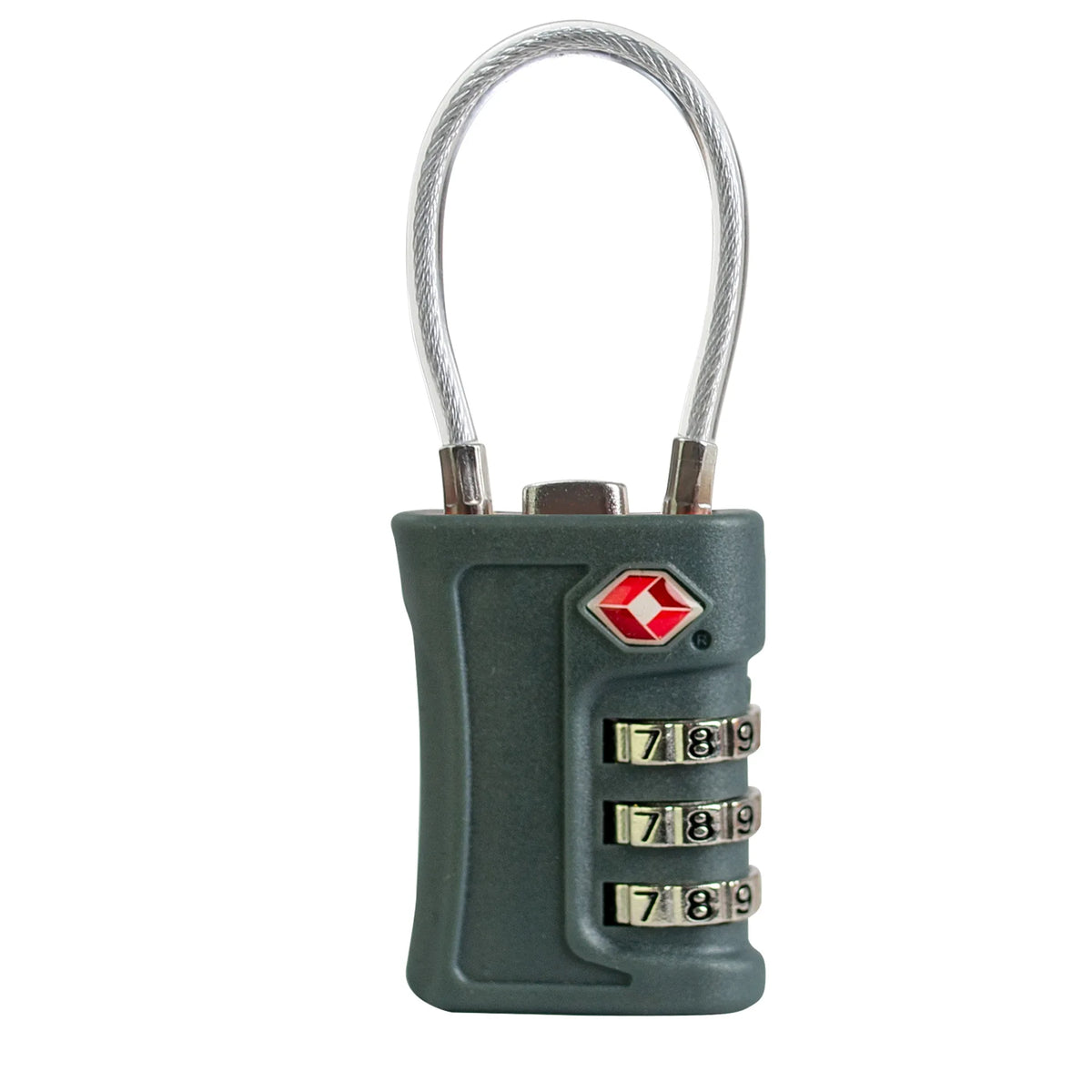Candado TSA para Maleta con Combinación de 3 Dígitos y Cable de Acero – Candado de Viaje para Equipaje y Mochila