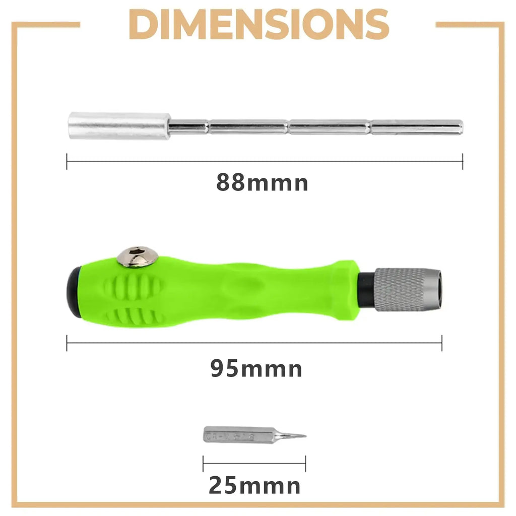 Set de Destornilladores de Precisión 32 en 1 – Kit Magnético para Reparar Celulares, Relojes y Lentes