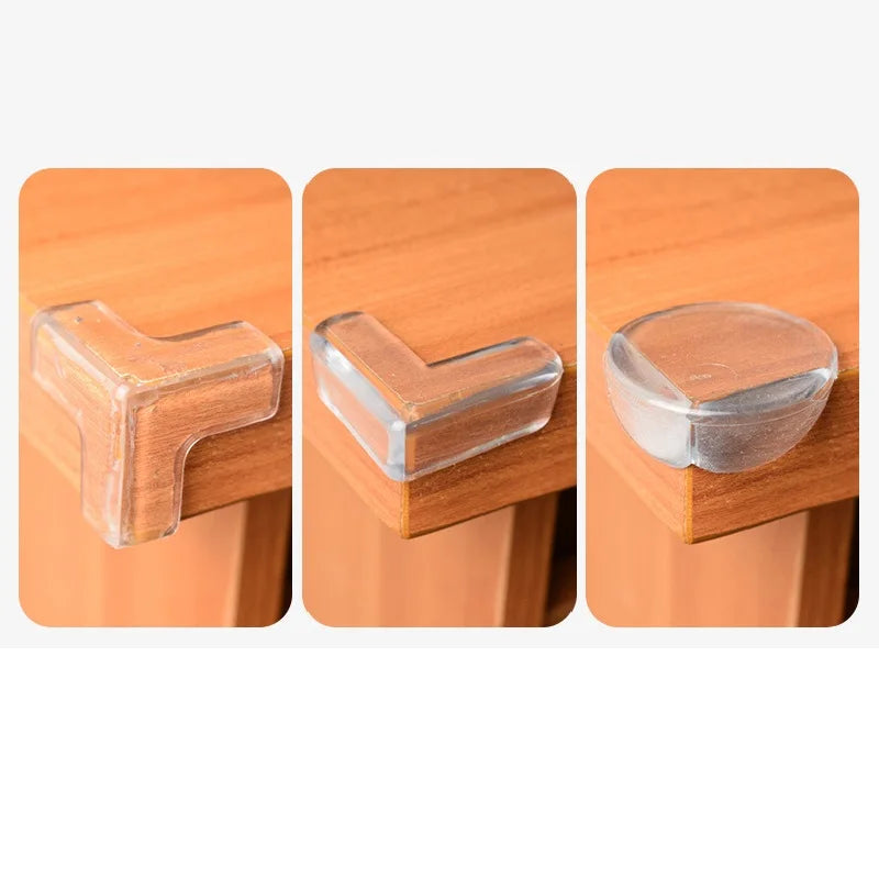 Protectores de Esquinas de Silicona para Bebés – Cubiertas Transparentes Antigolpes para Mesas y Muebles