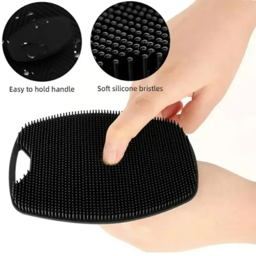 Cepillo Corporal de Silicona Suave para Ducha – Exfoliante de Mano Fácil de Limpiar