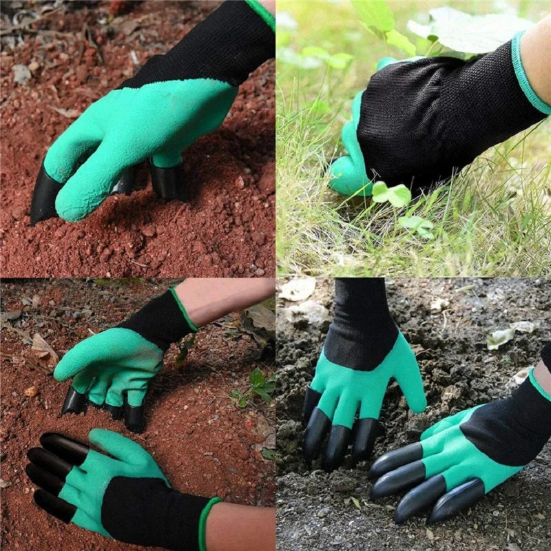 Guantes de Jardinería con Garras para Cavar y Plantar – Impermeables, Antideslizantes y Resistentes