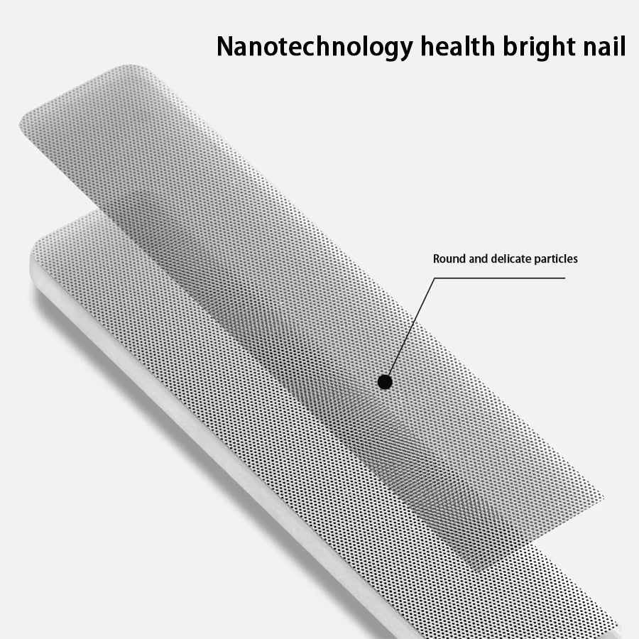 Lima de Uñas de Cristal Nano – Pulidor y Brillo para Manicura, Lavable y Reutilizable