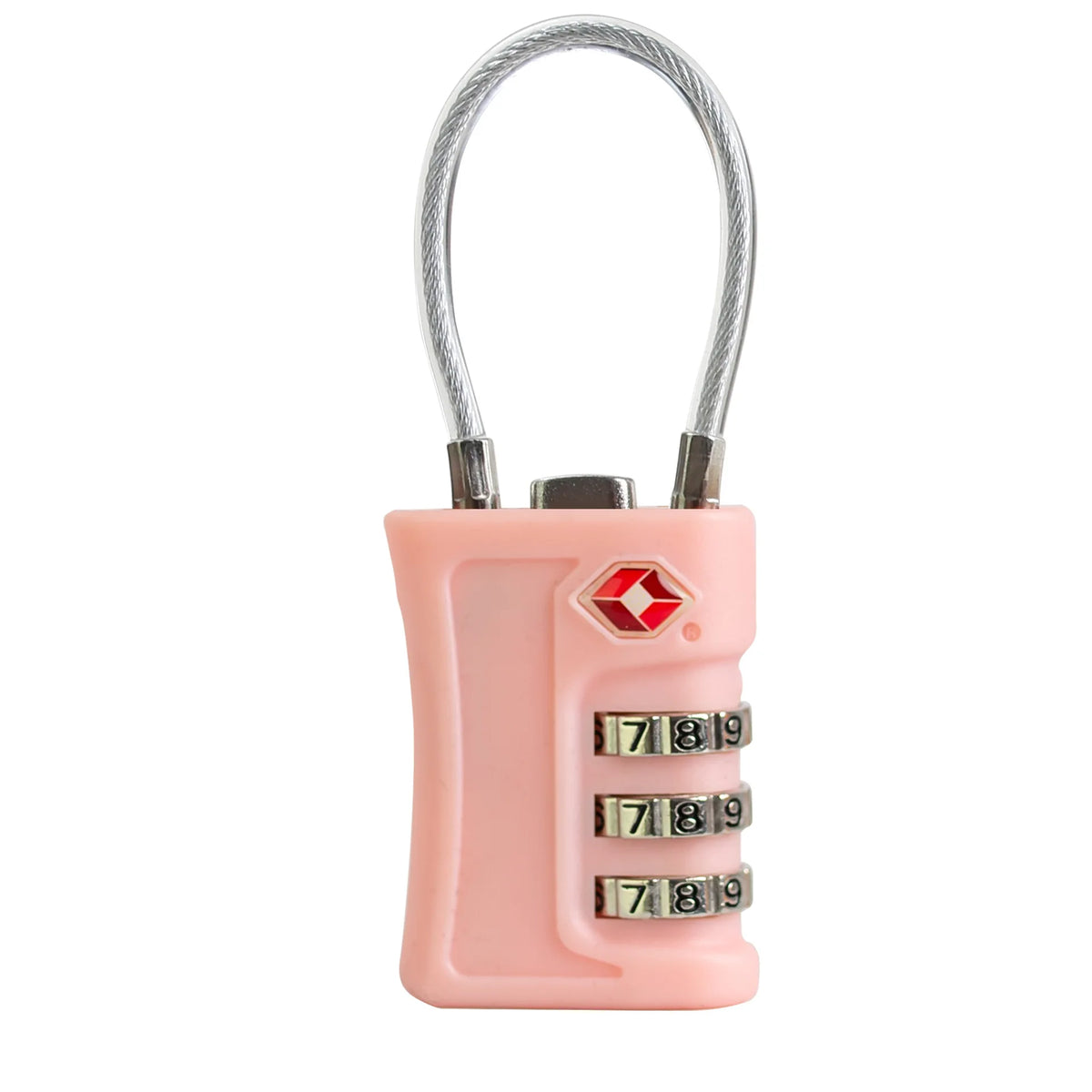 Candado TSA para Maleta con Combinación de 3 Dígitos y Cable de Acero – Candado de Viaje para Equipaje y Mochila