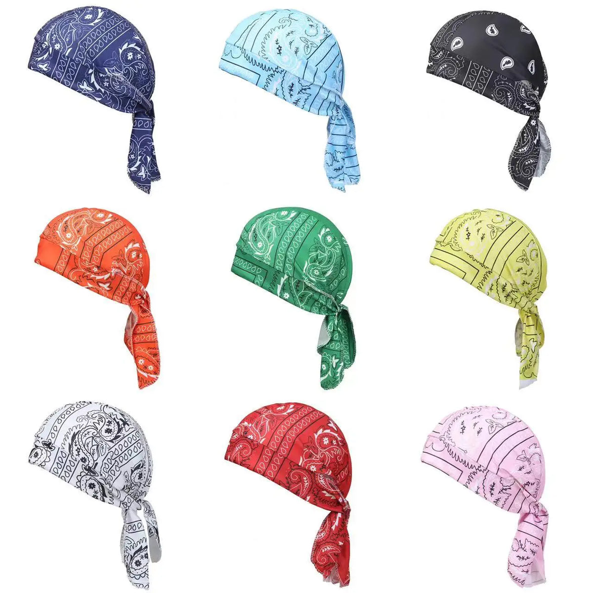 Bandana para Hombre – Pañuelo Estampado Paisley para Ciclismo y Moto