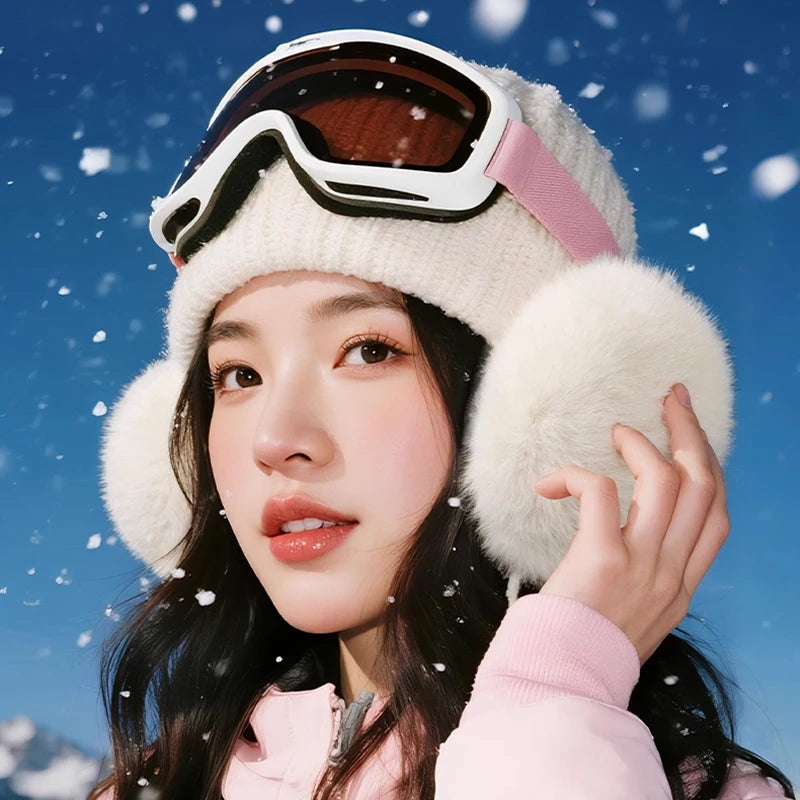 Orejeras de Invierno de Felpa Suave Plegables – Protección Cálida para los Oídos de Mujer y Hombre