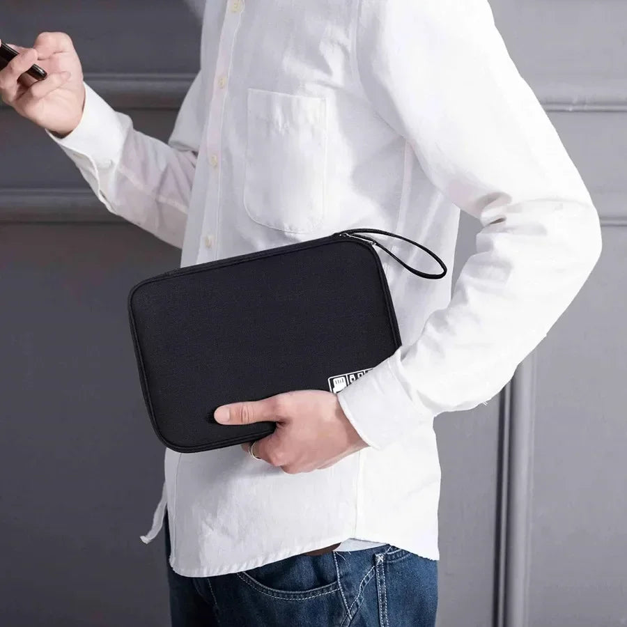 Organizador de Cables de Viaje – Estuche Portátil para Cargadores, USB y Accesorios Electrónicos