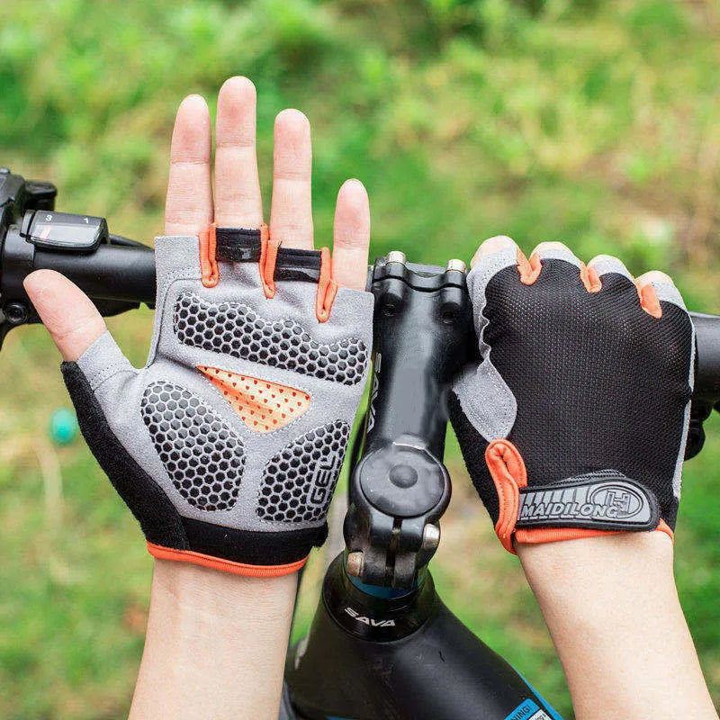 Guantes de Gimnasio Medio Dedo – Antideslizantes Transpirables para Fitness, Pesas y Ciclismo