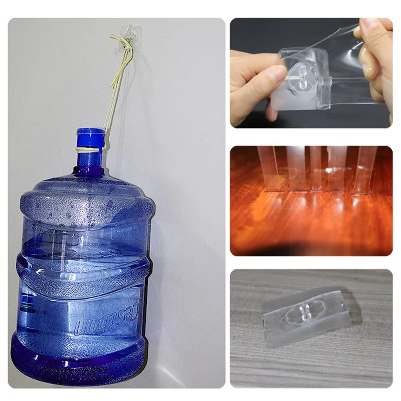 Cinta Nano Adhesiva de Doble Cara Reutilizable – Transparente, Sin Residuos e Impermeable para Hogar y Cocina