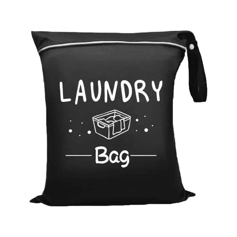 Bolsa de Lavandería de Viaje Impermeable – Organizador Húmedo y Seco con Cremallera y Correa para Colgar