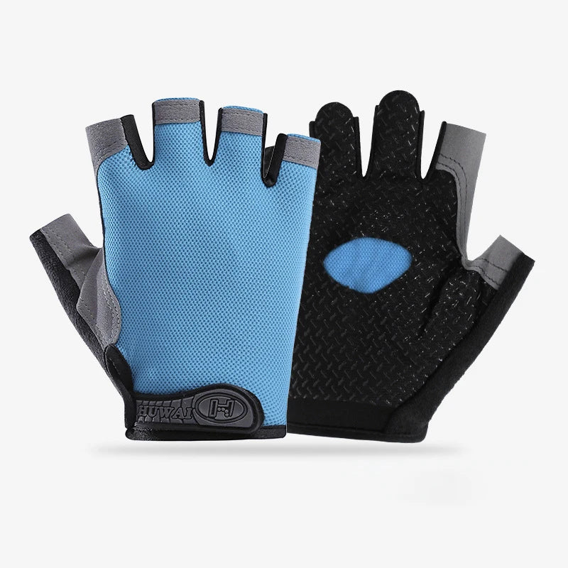 Guantes de Gimnasio Medio Dedo – Antideslizantes Transpirables para Fitness, Pesas y Ciclismo