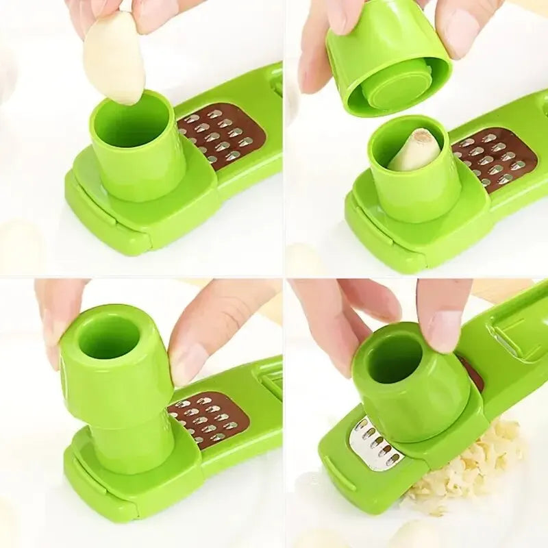 Mini Prensa de Ajo Manual – Triturador de Ajos Compacto para Cocina, Fácil de Usar y Limpiar