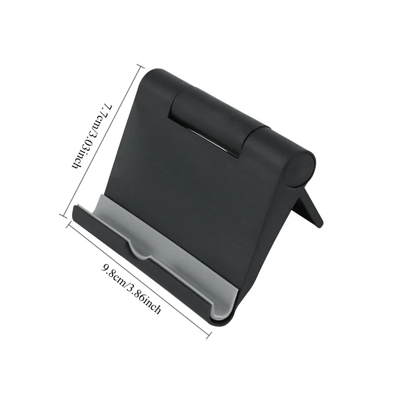Soporte Plegable para Teléfono y Tablet – Base de Escritorio Ajustable Portátil para Hogar y Oficina