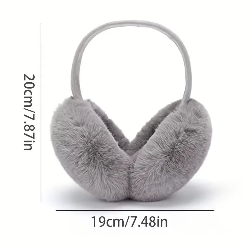 Orejeras de Invierno de Felpa Suave Plegables – Protección Cálida para los Oídos de Mujer y Hombre