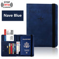 Portapasaportes de viaje con tarjetero