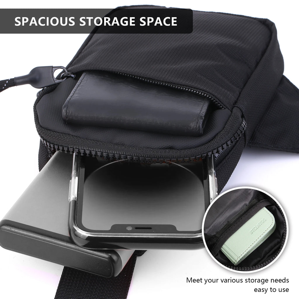 Bolso de Pecho Deportivo para Hombre – Riñonera Cruzada Multifuncional para Teléfono