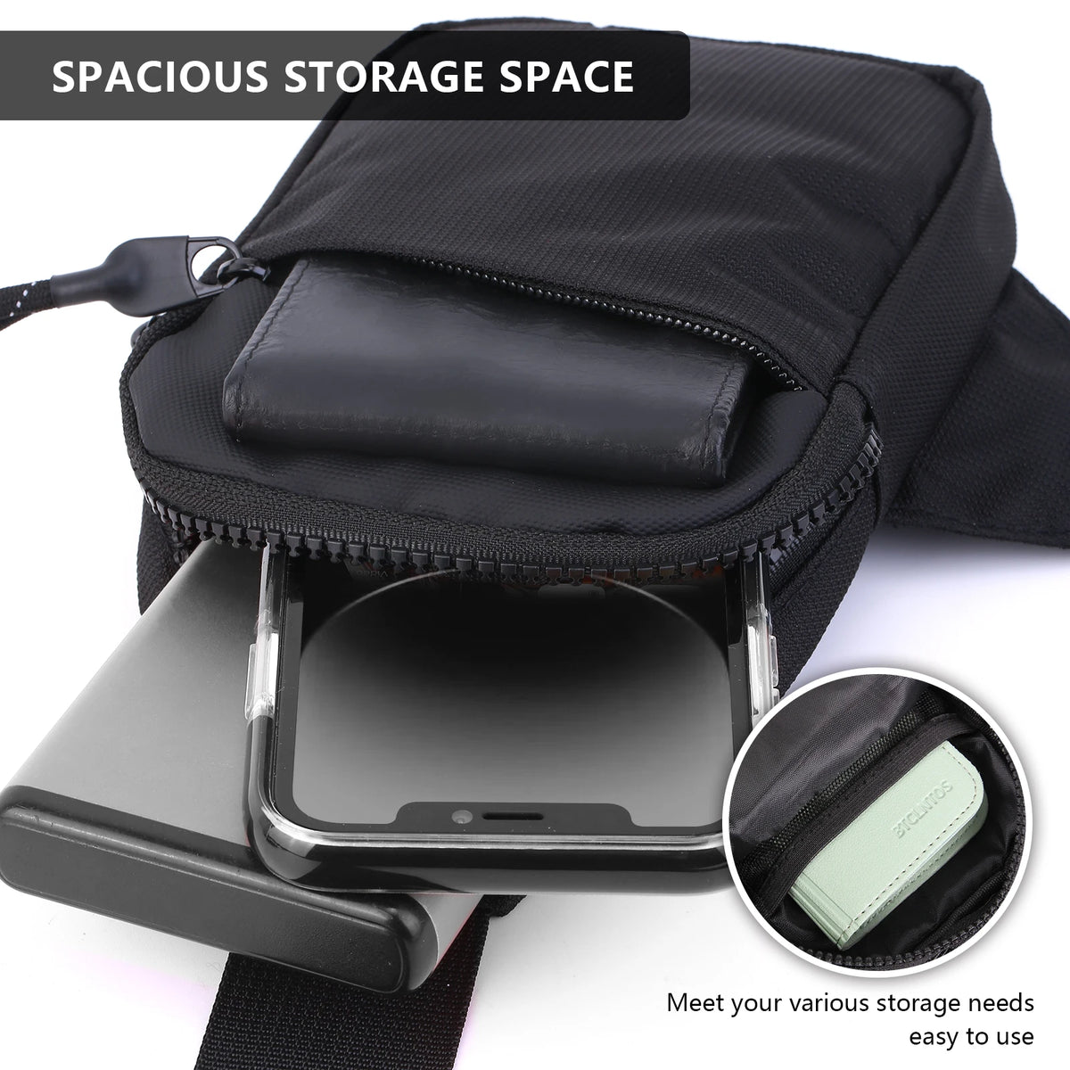Bolso de Pecho Deportivo para Hombre – Riñonera Cruzada Multifuncional para Teléfono