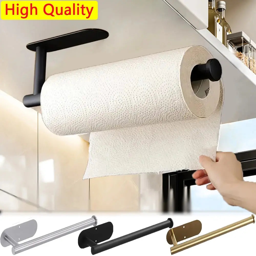 Soporte adhesivo para rollo de papel de cocina
