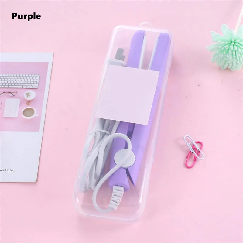 Mini Plancha para el Cabello – Alisadora Portátil de Cerámica con Calentamiento Rápido