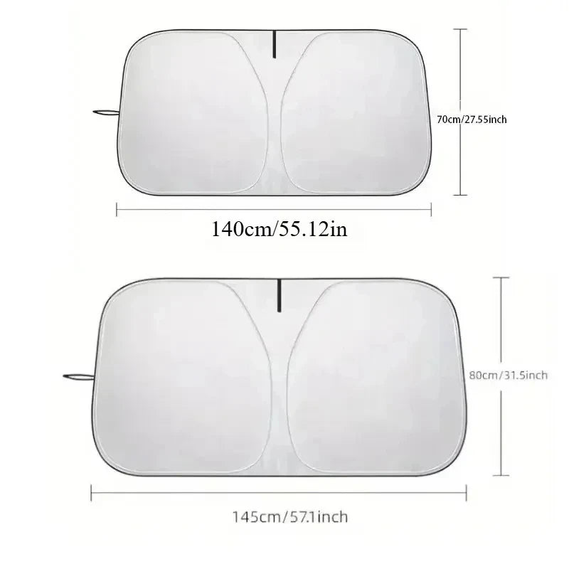 Parasol Plegable para Parabrisas de Auto – Protección UV y contra el Calor para Ventana Delantera