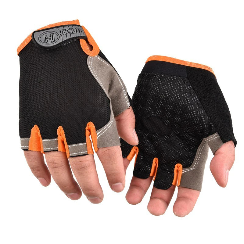 Guantes de Gimnasio Medio Dedo – Antideslizantes Transpirables para Fitness, Pesas y Ciclismo