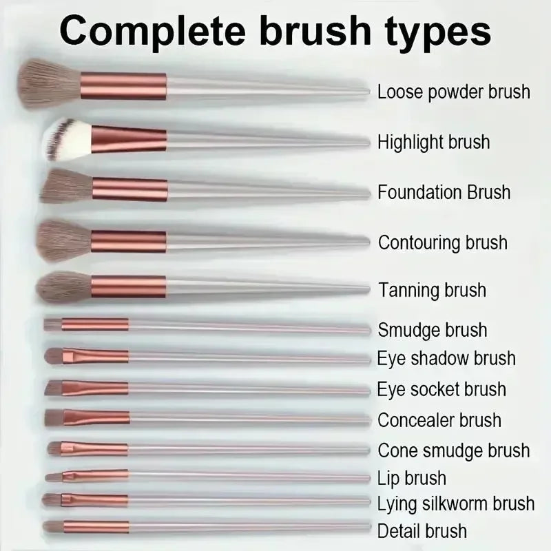 Set profesional de brochas de maquillaje (13 piezas)