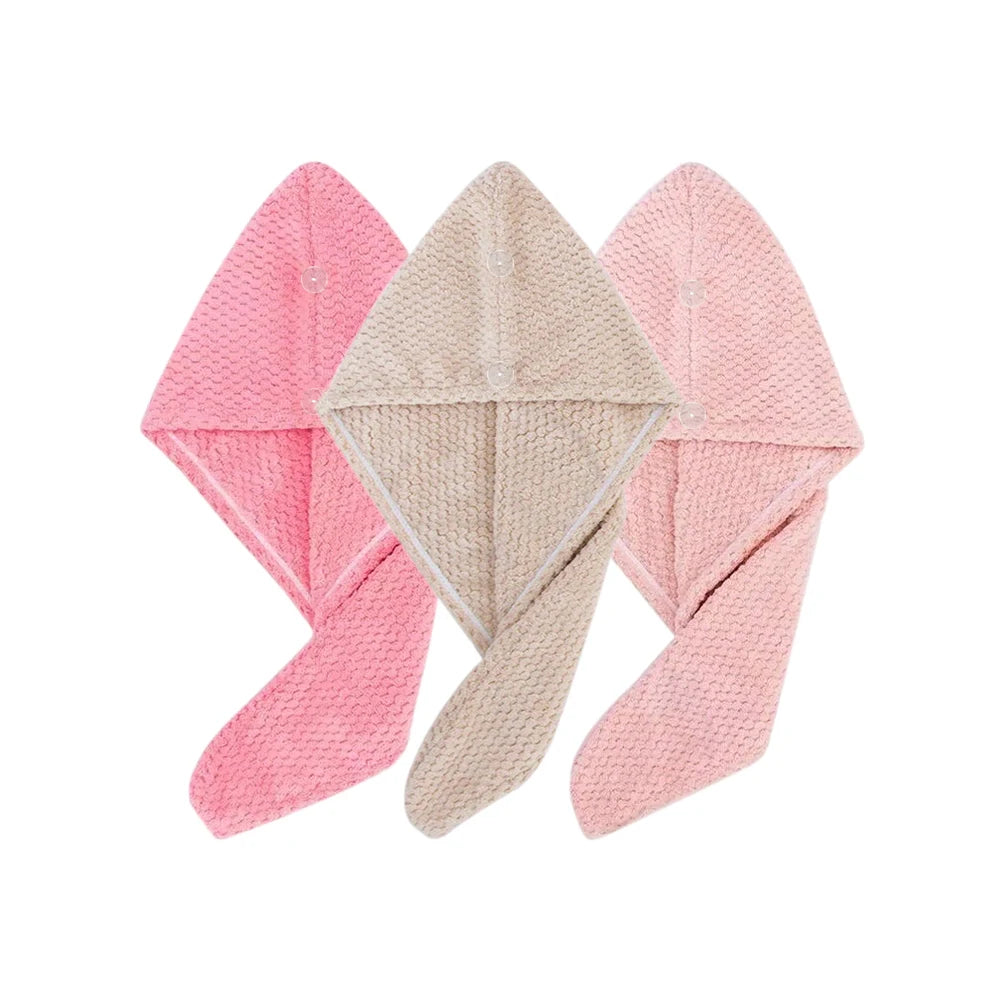 Toalla Turbante de Microfibra para el Cabello – Secado Rápido y Absorbente para Mujer