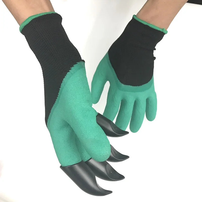 Guantes de Jardinería con Garras para Cavar y Plantar – Impermeables, Antideslizantes y Resistentes