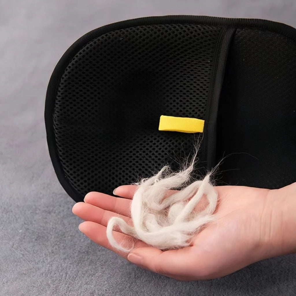 Guante Quitapelos de Malla para Mascotas – Recoge Pelo de Ropa, Sofá y Alfombras