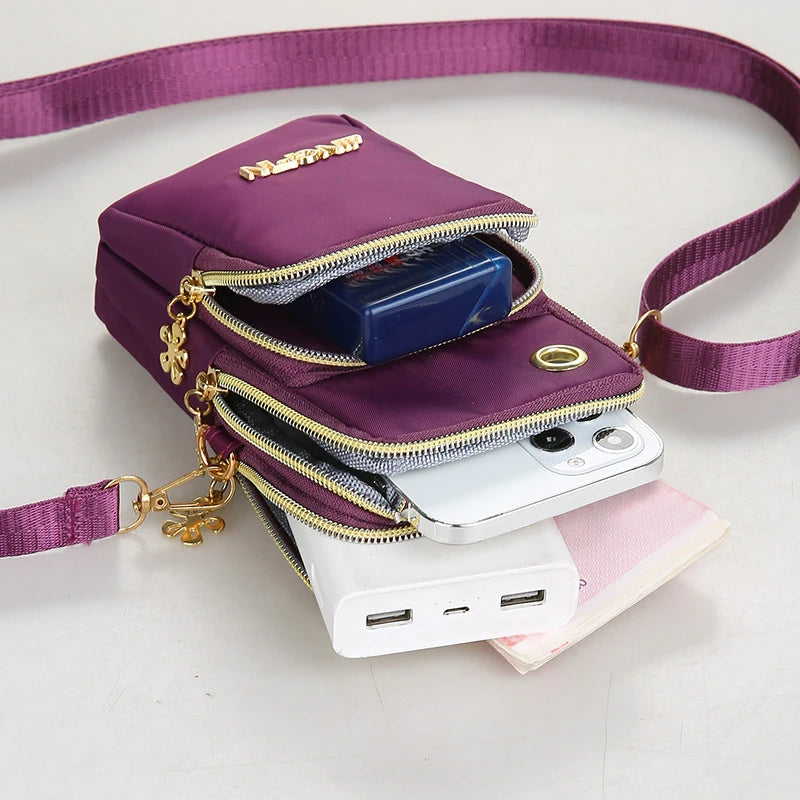 Mini Bolso Bandolera para Mujer – Cartera Cruzada para Teléfono con Correa Ajustable