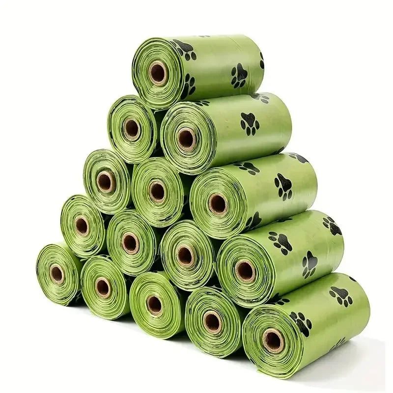 Bolsas para Excrementos de Perro en Rollos – Bolsas de Recogida para Paseos, Hogar y Exteriores (15 por Rollo)