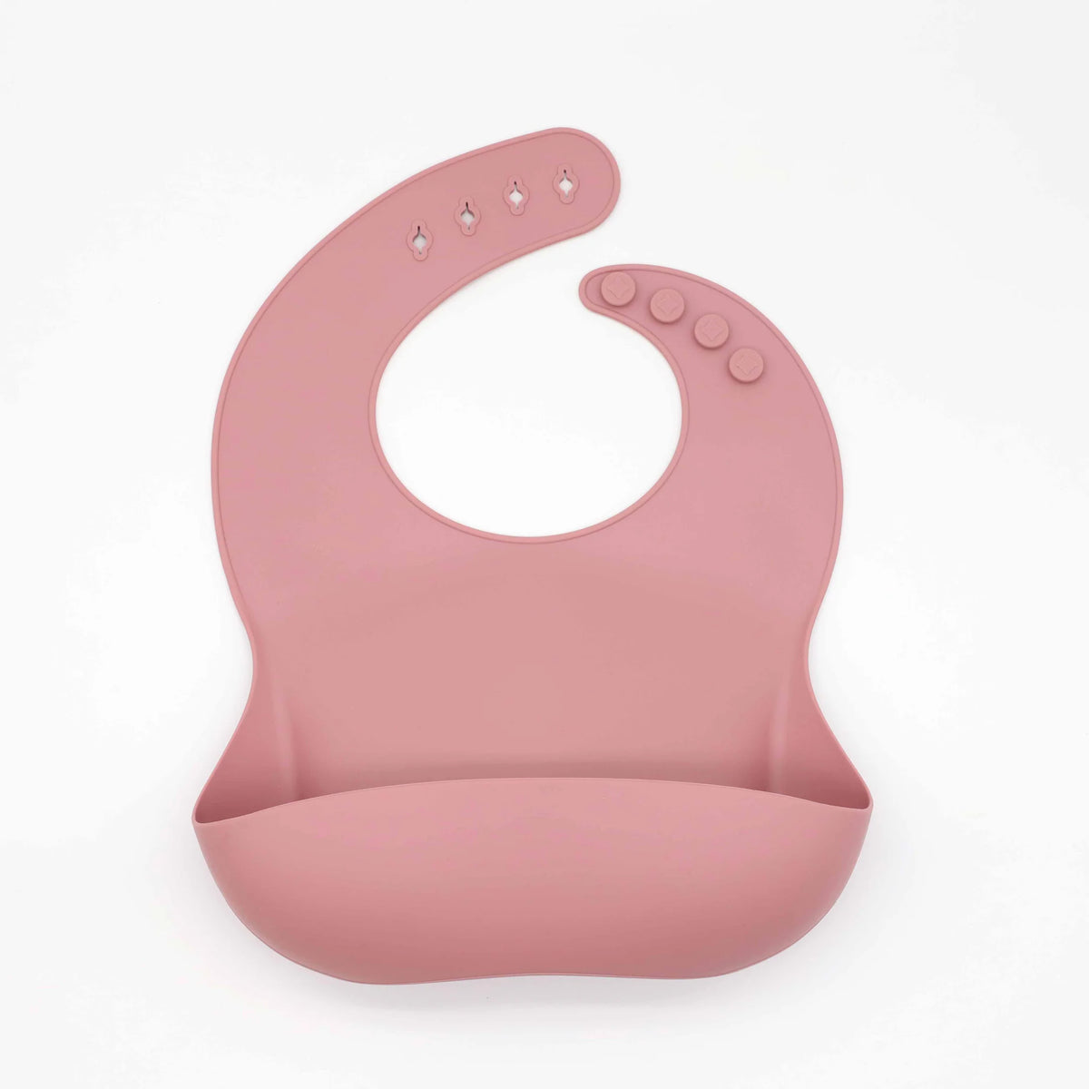 Babero de silicona para bebé con bolsillo