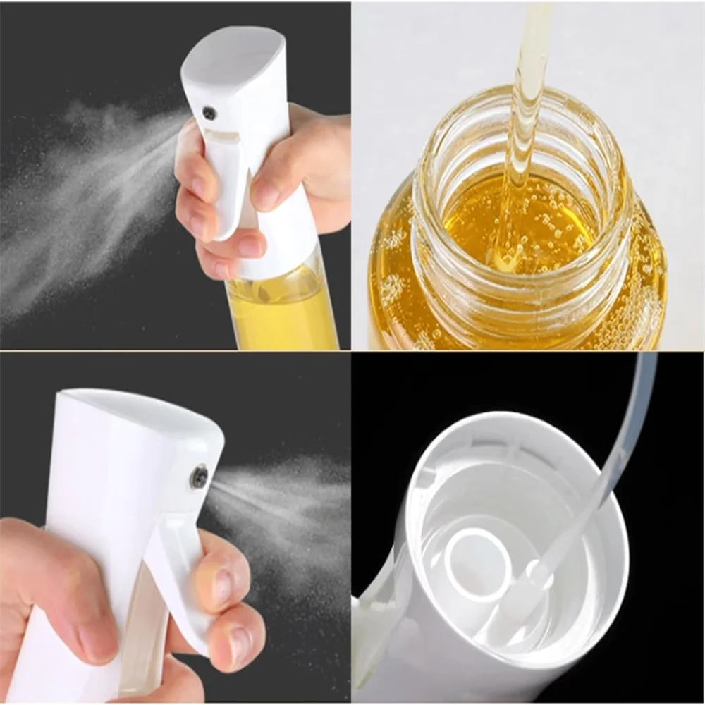 Pulverizador de aceite para cocina, botella spray reutilizable de 200/300/500 ml
