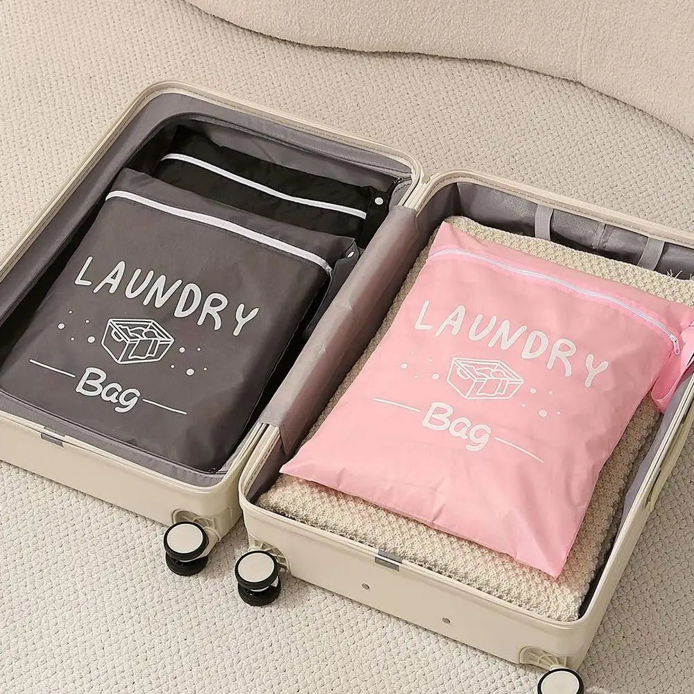 Bolsa de Lavandería de Viaje Impermeable – Organizador Húmedo y Seco con Cremallera y Correa para Colgar