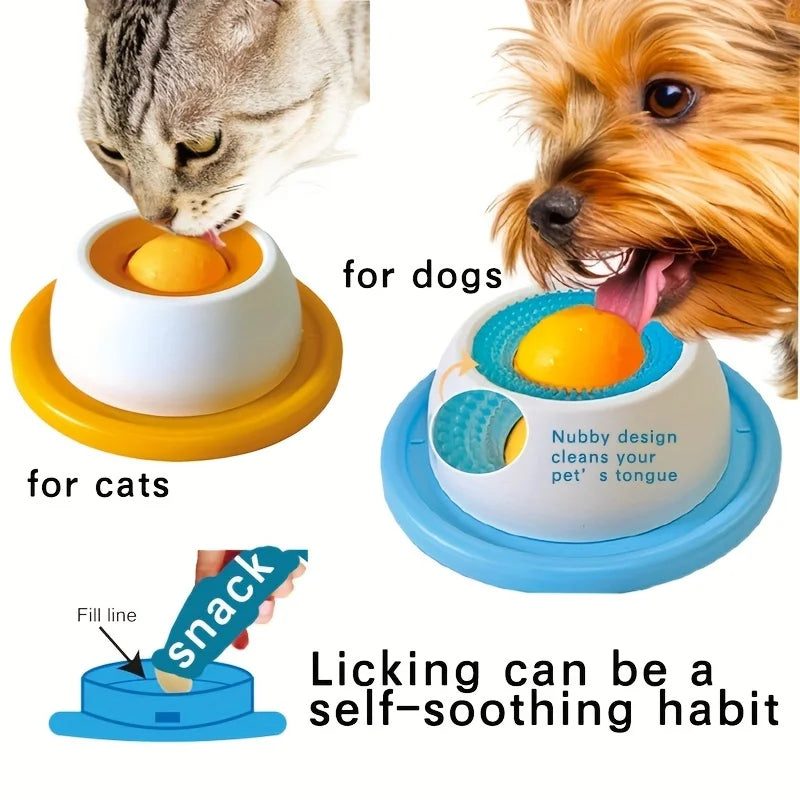Tapete Lamedor Interactivo para Perros y Gatos – Comedero Lento Antiestrés con Ventosas