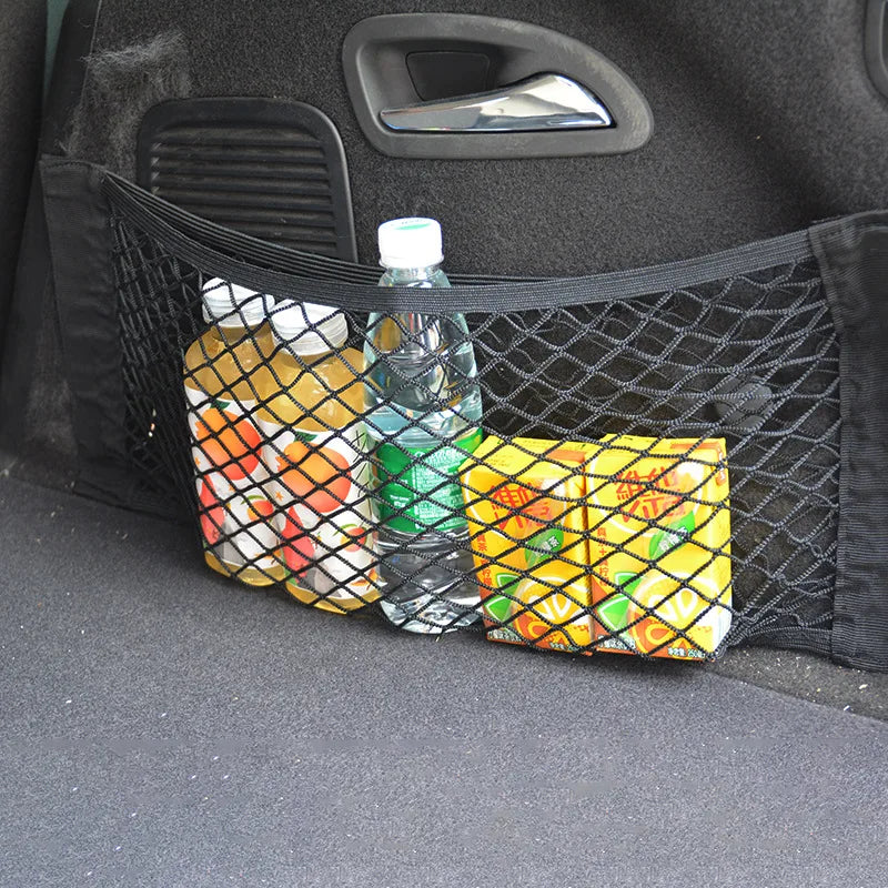 Organizador de malla elástica para asiento de auto