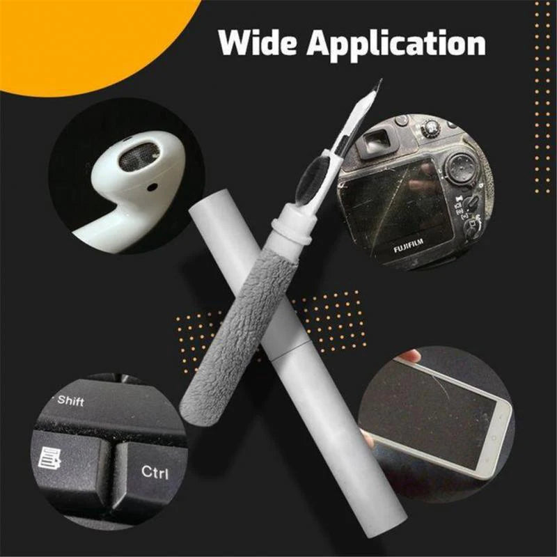 Bolígrafo Limpiador de Auriculares 3 en 1 – Cepillo y Punta de Precisión para Estuches de Carga