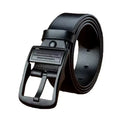 Cinturón de Cuero para Hombre – Hebilla Metálica Clásica, Set de 2 Piezas