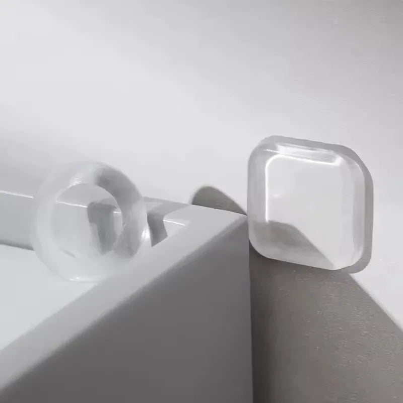 Protectores de Pared Transparentes para Manijas de Puerta – Topes de Silicona Autoadhesivos Antigolpes