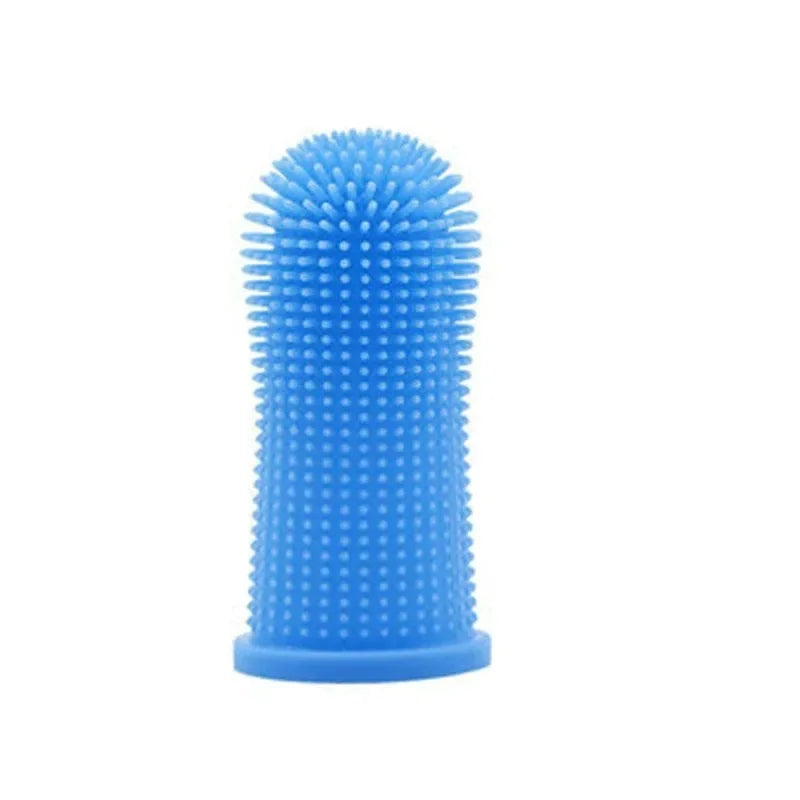 Cepillo de Dientes de Dedo para Mascotas – Cepillo de Silicona para Perros y Gatos