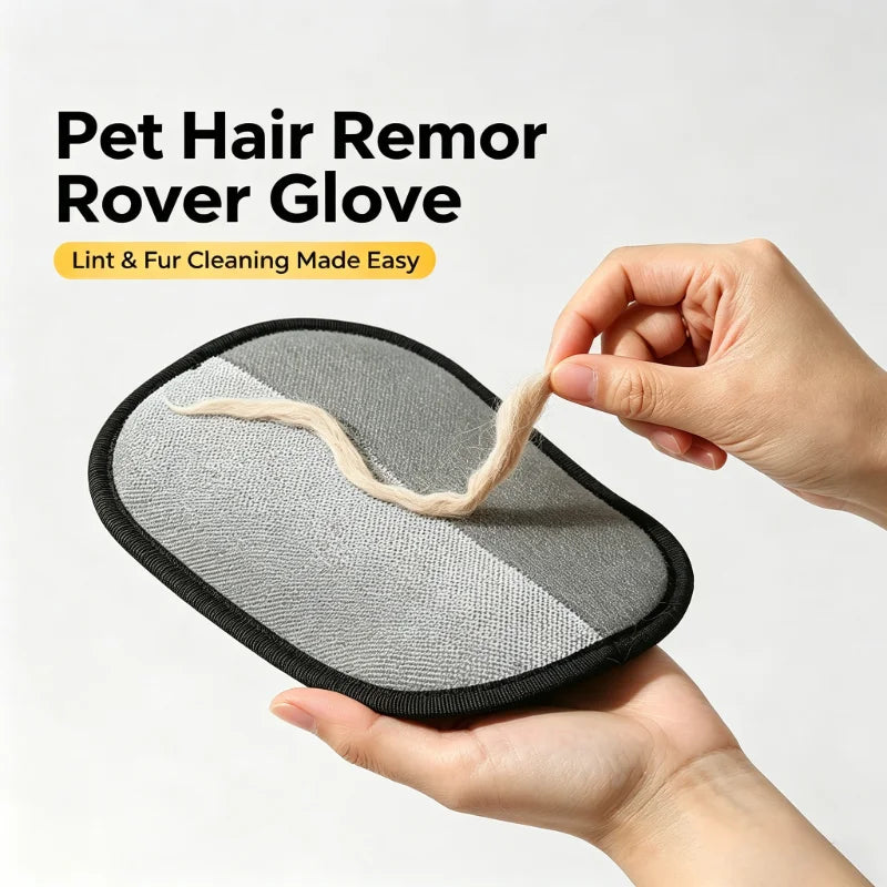 Guante Quitapelos de Malla para Mascotas – Recoge Pelo de Ropa, Sofá y Alfombras